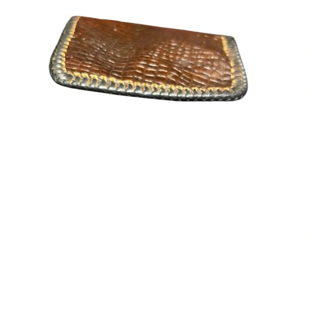 Vintage Brown Leather Coin Pouch